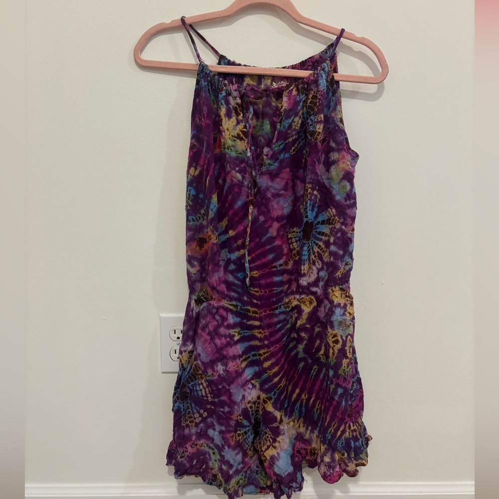 Tie-Dye Purple Multi Romper